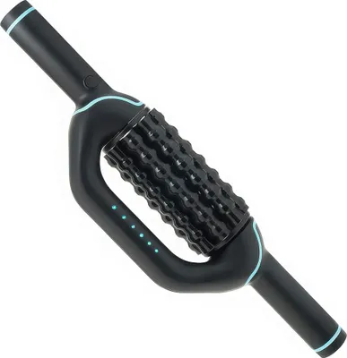 Produktbild von Elektrischer Massage Roller mit Schlag- & Rollmassage, freihändig mit Standfuß, 5 Stufen, kabellos für Beine, Waden, Füße & Rücken