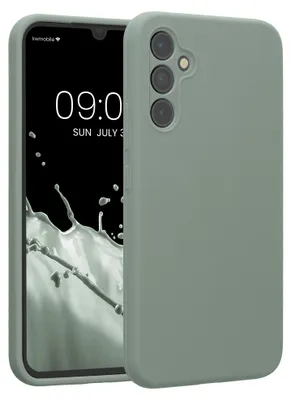 Produktbild von kwmobile Hülle kompatibel mit Samsung Galaxy A34 5G - Hülle Silikon gummiert - Handyhülle - Handy Case in Rainwashed Grün