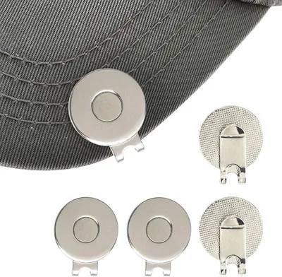 Imagen del producto de Marcadores para pelotas de golf, juego de 4 unidades, magnéticos, para gorras de golf