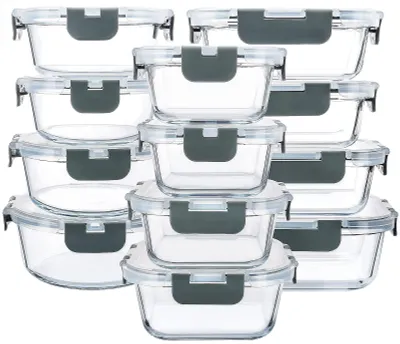 Image de Lot de 24 bocaux en verre