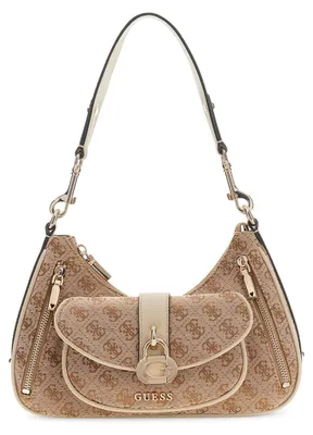 Immagine prodotto di Guess Borsa a tracolla Jessa, modello Girlfriend, color latte con logo