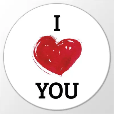 Produktbild von Huuraa Magnet I love you Geschenk Kühlschrankmagnet 59mm Kühlschrankmagnet Flaschenöffner I love you Präsent