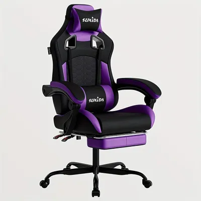 Obrázek produktu pro Herní židle - Židle pro e-sport - Ergonomická herní židle - závodní židle - kancelářská židle - nastavitelná opěrka hlavy