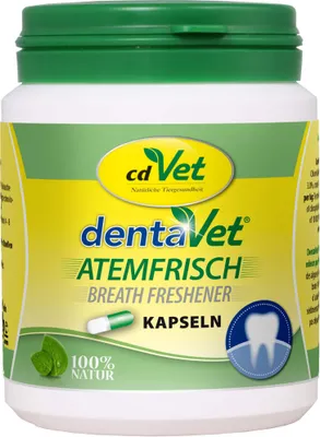 Produktbild von Cdvet dentaVet Atemfrisch 100 Kapseln - 58 Kilogramm