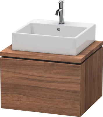 Produktbild von Konsolenunterschrank L-CUBE 400x620x547mm nussbaum natur nussbaum natur