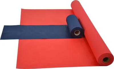 Produktbild von Sensalux Kombi-Set 1 Tischdeckenrolle 1m x 25m rot + Tischläufer 30cm blau