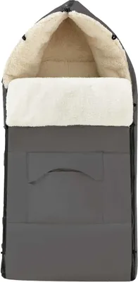 Produktbild von Daliya® ALPINO Fußsack und Schlafsack für Buggy und Sportsitz, Universell für alle Kinderwagen, Winterfußsack, für Babys bis 36 Monate – Schwarz