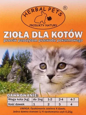 Zdjęcie produktu dla Zioła Przeciw Pasożytom dla Kotów – Naturalna Ochrona