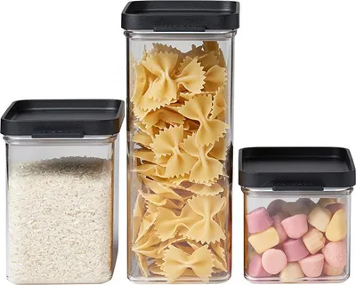 Produktbild von Omnia Vorratsdosen-Set 3-teilig 700, 1100, 2000 ml - black