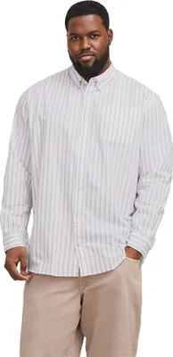 Produktbild von Jack & Jones Oxford Plus Size Langarmhemd Weiß 5XL Mann Weiß 5XL
