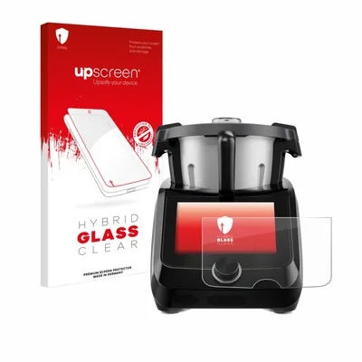 Produktbild von upscreen Schutzglas für SilverCrest Monsieur Cuisine Smart BLACK EDITION Schutzfolie Panzer Folie Glas Display Schutz klar