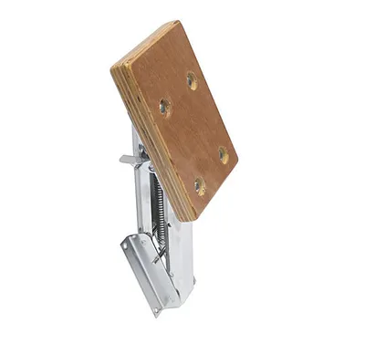 Produktbild von Außenborderhalterung mit Holzplatte, 450mm, Edelstahl A2