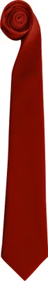 Image de Cravate homme Premier, unie RW1134 (taille unique) (Rouge)