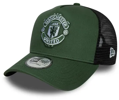Produktbild von New Era A-Frame Mesh Trucker Cap - Manchester United oliv