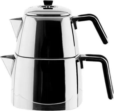 Produktbild von Harmony Teekanne aus hochwertigem 18/10-Edelstahl - 1L/2L, Induktionsgeeignet