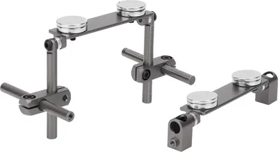 Produktbild von Aluminium Magnetic Stealth Invisible Body Shell Mount Kit für HSP 1/10 RC Rennwagen (Titan)