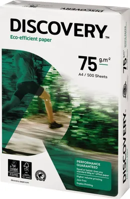 Produktbild von DISCOVERY Kopierpapier A4 75g 4-fach gelocht hf h.ws 500 Bl/Pack.