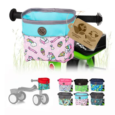 Produktbild von BAMBINIWELT Lenkerkorb für Kinder Lenkertasche kompatibel mit Pukylino Wutsch Fitsch Puky OFFEN für Dreirad Laufrad Rutschfahrzeuge (Modell 20)