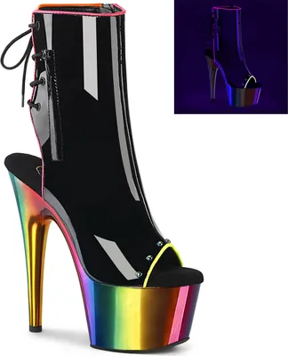 Produktbild von ADORE-1018RC-02 Damen Booties von Pleaser, Schwarz EU 35, US 5