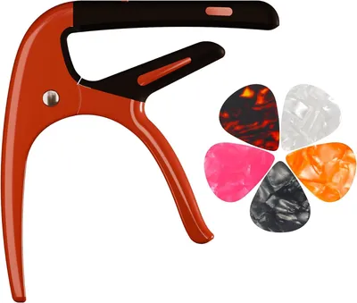 Produktbild von Kapodaster für Akustikgitarre, Gitarren-Kapodaster für E-Gitarre, Ukulele und Saiteninstrumente, Gitarren-Kapodaster, Gitarren-Kapodaster, Gitarrenkle