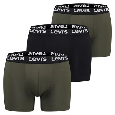Imagen del producto de Calzoncillos bóxer con logo repetido para hombre, pack de 3