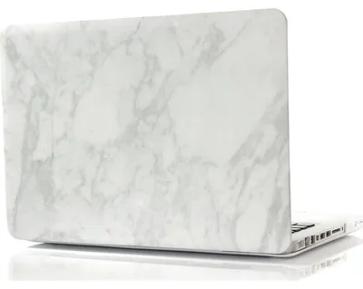 Produktbild von Mobigear Marble Schutzhülle für MacBook Pro 15 Zoll (2008-2012), Hartschale, Laptop-Hülle, MacBook-Case - Grau - Modell A1260 / A1286
