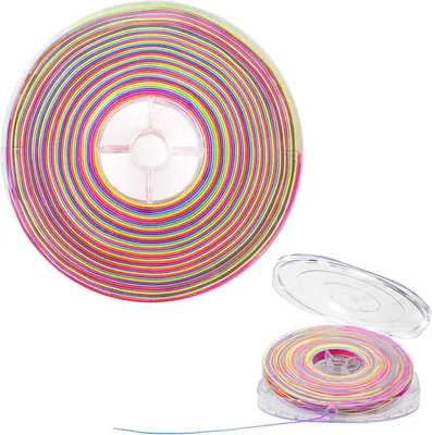 Obrázok produktu pre Elastická šperkárska šnúra, 1 mm x 150 m, pružná, vhodná na náramky a náhrdelníky