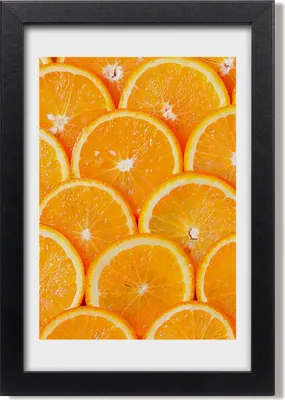 Produktbild von Bild 20x30 MDF-Rahmen, Wandkunst Orangenscheiben