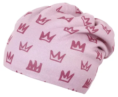 Productafbeelding van Sterntaler Baby - Mädchenmuts, babybeanie, muts met kroontjes, roze, maat 51
