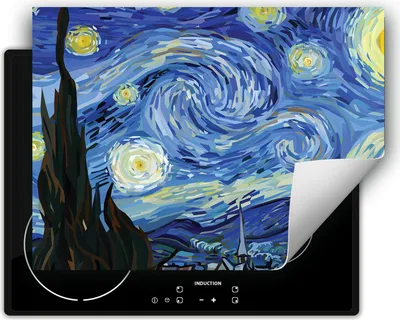Produktbild von DarHaus Herdabdeckplatte 70x52 cm Anti Rutsch Matte Aufrollbar, blau - Bild