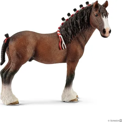 Image de Schleich® 13808 Schleich® Farm World 13808 Clydesdale Wallach Spielfigur