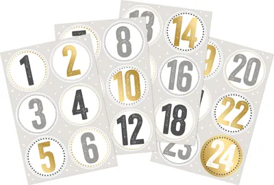 Produktbild von Sticker "Adventszahlen" Elegant