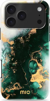 Produktbild von MIO iPhone 17 Pro MagSafe Hülle Hardcase Backcover - Green Marble