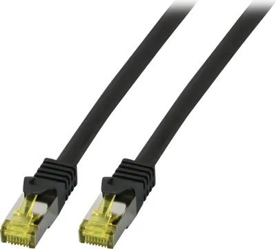 Produktbild von EFB RJ45 Patchkabel S/FTP,Cat.6A,LSZH,Cat.7 Rohk.,5m,schwarz