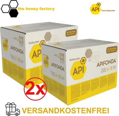 Produktbild von APIFONDA Futterteig Bienen DOPPELPACK 24 x 1 KG Bienenfutter Imkerei Südzucker