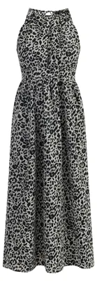 Produktbild von Tweek Damen Maxikleid mit Leoprint 19226418-TW01, GRAU Leo, M