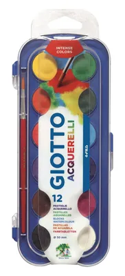 Produktbild von Giotto 351200 Farbe auf Wasserbasis Multi Palette 12 Stück(e)