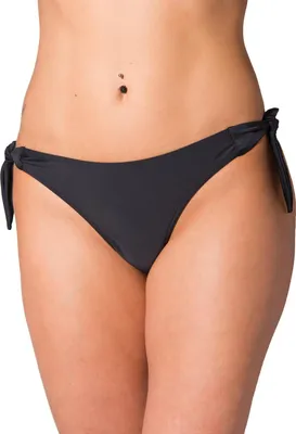 Produktbild von Aquarti Damen Tanga Bikinihose Seitlich Gebunden Brazilian, Farbe: Schwarz, Größe: 36