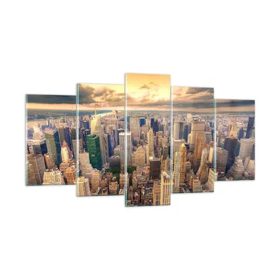 Produktbild von Bilder auf glas - Stadt Wolkenkratzer Amerika Innenstadt - 160x85cm - Glasbilder - Wandbilder - Kunstdruck - Wanddekoration aus Glas - Glas Bilder - Wandbild auf Glas - GEA160x85-2638