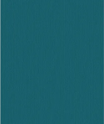 A full-frame image of teal-colored wallpaper with a subtle vertical ribbed texture.