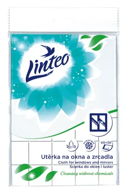 Produktbild von Linteo Mikrofasertuch für Fenster und Spiegel – 1 Stück