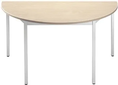 Produktbild von SODEMATUB Mehrzwecktisch ahorn, alu halbrund, Vierkantrohr alu, 120,0 x 60,0 x 74,0 cm