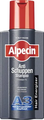 A product shot of Alpecin Anti Schuppen Shampoo.