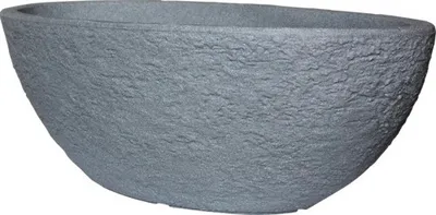 Produktbild von Pflanzkübel Kunststoff Oval Stone Steinoptik 70 cm 38 L betonfarbe
