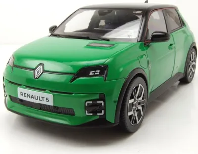 Produktbild von Norev 185502 Renault 5 E-Tech 100% Electric 2024 grün schwarz 1:18