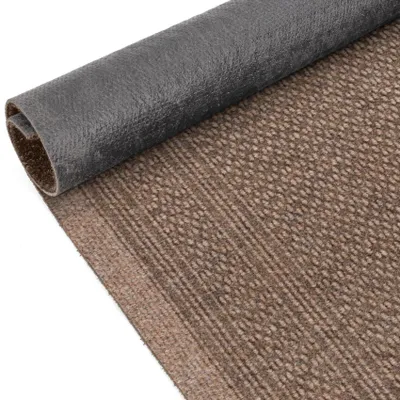 Flurläufer Teppichläufer Textil Fußmatte AZTEK Genarbt Dunkelbeige Robust Wasserabweisend, Hauptbild