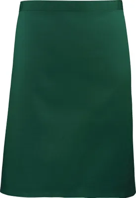Produktbild von Premier Damen Schürze halblang (2 Stück/Packung) RW6791 (Einheitsgröße) (Flaschengrün)