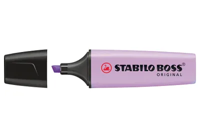 Obrázok produktu pre STABILO Boss Original Pastel, 1 kusov, orgován, Hrot dláta, Čierna, orgován, Plast, Obdĺžnik