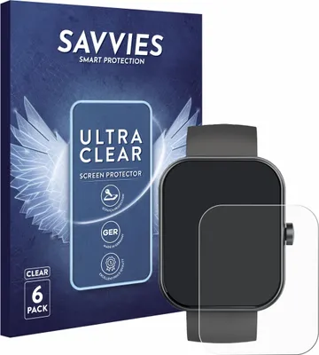Produktbild von 6x Für zakotu Y66 1.96" Schutzfolie Savvies Displayschutz Display Schutz Folie Klar Transparent