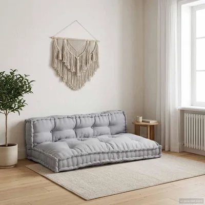 Zdjęcie produktu dla vidaXL Poduszki do sofy z palet, 2 szt., tkanina, szare, 120 x 80 x 38 cm